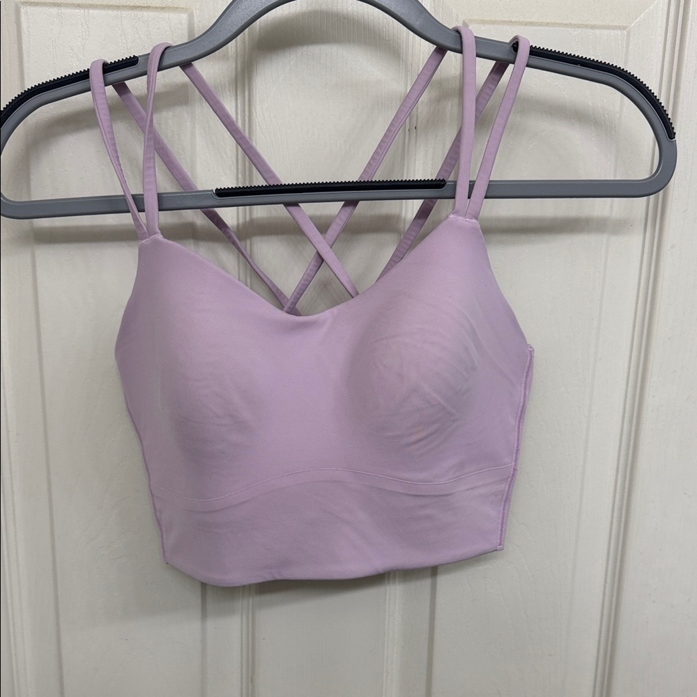 Lululemon Like a Cloud Longline Bra in Lavender Frost: 10 - Picture 6 of 7